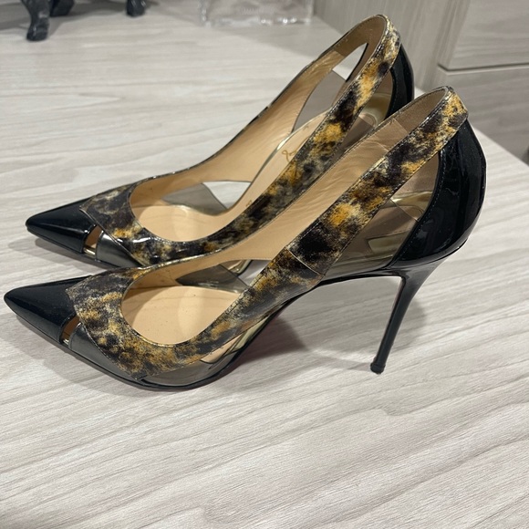 Christian Louboutin stiletto size 36 gold and black - Picture 3 of 6